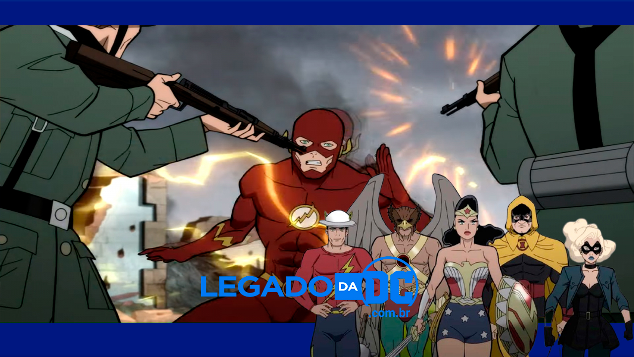 Sociedade da Justiça | Flash chega do futuro na 2ª Guerra em cena; veja
