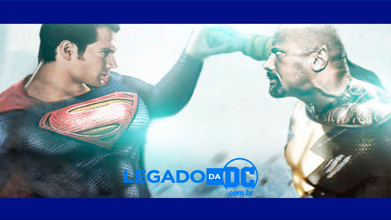 The Rock compartilha imagem de Adão Negro com Superman, e deixa fãs eufóricos; veja