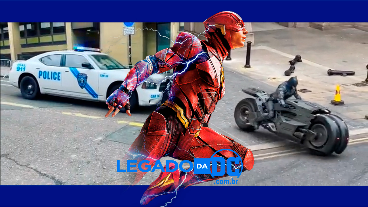  The Flash | Batman de Ben Affleck e polícia de Gotham perseguem carro