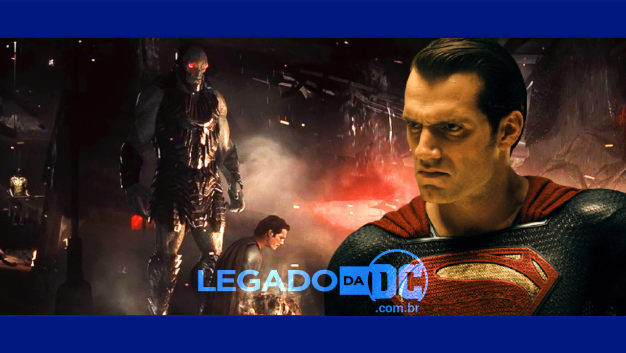 Liga da Justiça 2: Superman se ajoelha diante de Darkseid em incrível imagem