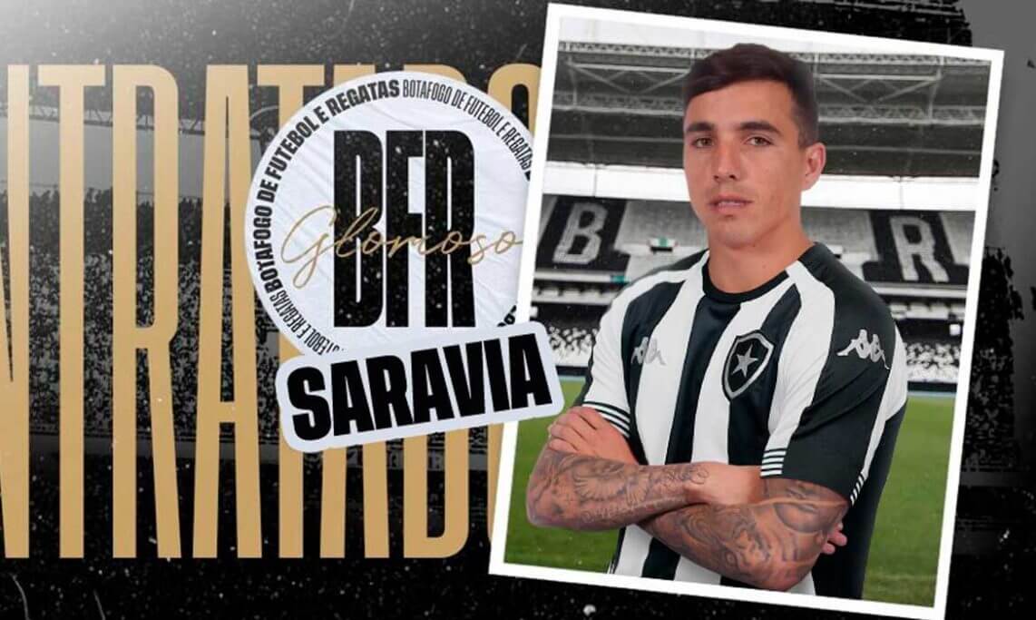 Com passagem pela seleção argentina, Saravia é o novo lateral do Botafogo