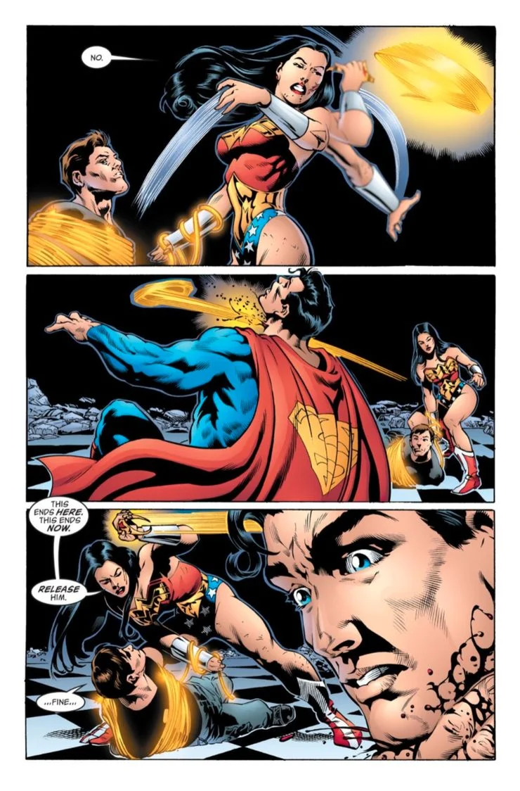 Superman vs Mulher-Maravilha mostrou exatamente como ela o mataria