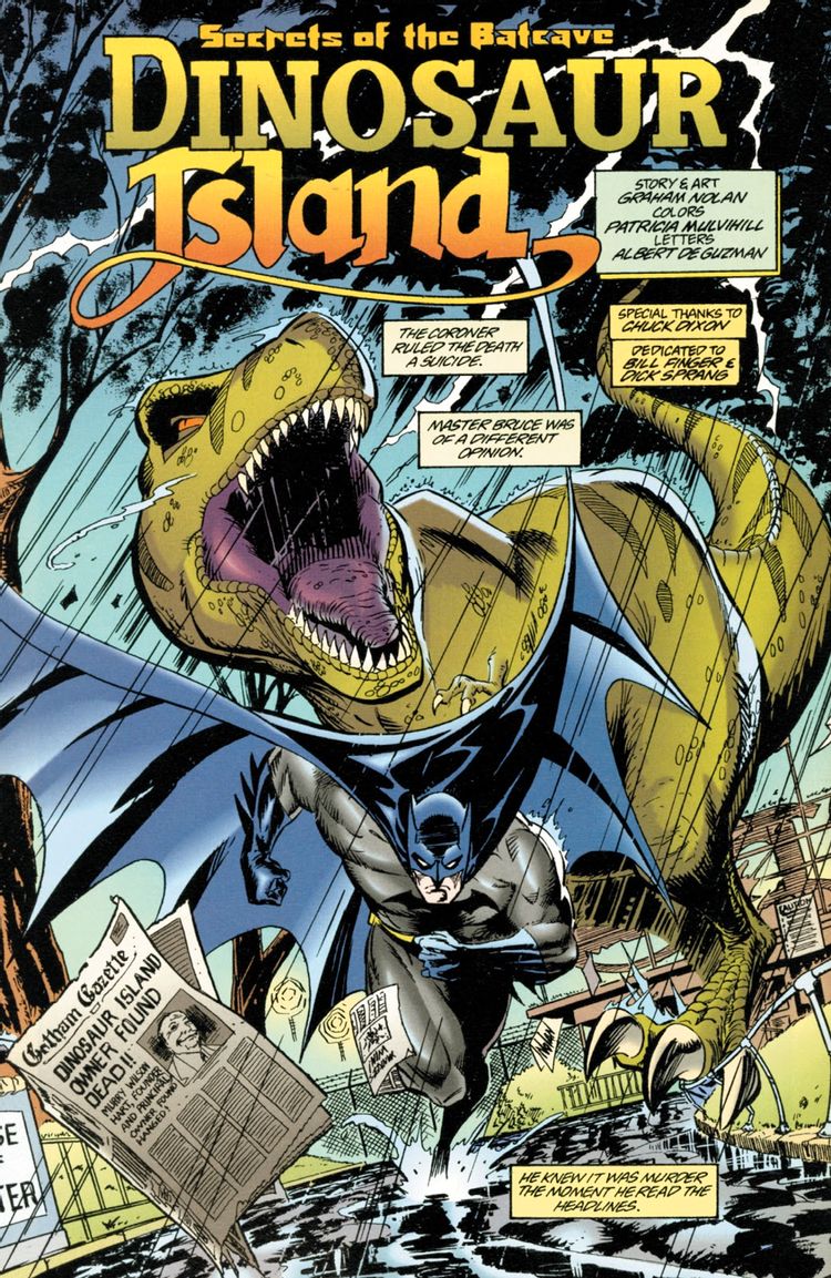 DC Comics; Coringa; Por que o Batman sempre teve um Tiranossauro-Rex na Batcaverna?