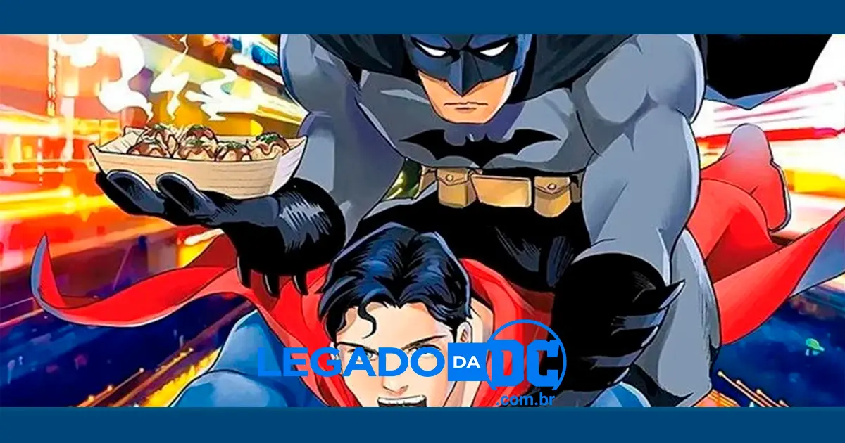Hentai? Batman senta em Superman e dá comida na boca do kryptoniano em capa de Mangá