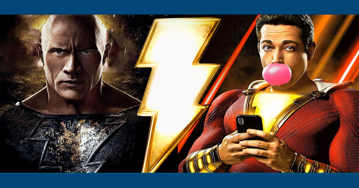 The Rock, o Adão Negro, e Zachary Levi, o Shazam, ficam frente a frente na San Diego Comic-Con; veja