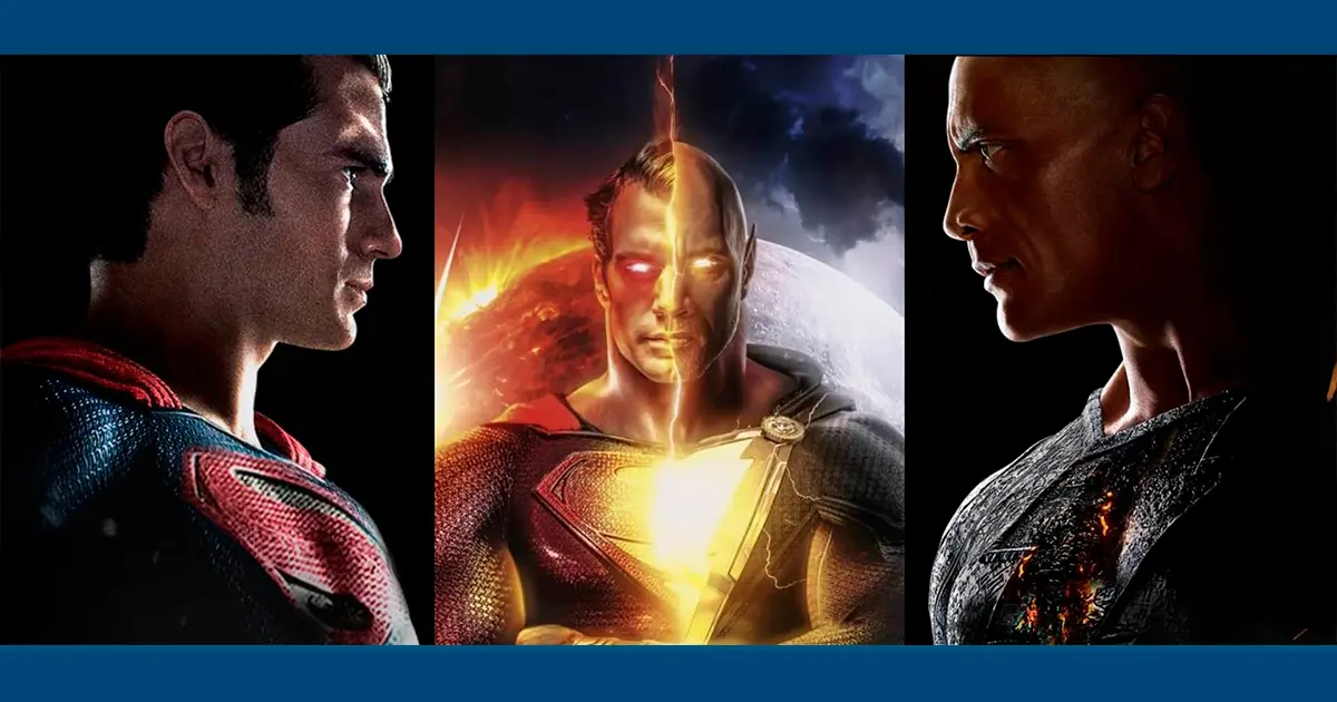 Saiba em qual filme terá o confronto entre Superman e Adão Negro