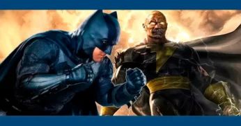 Ben Affleck, o Batman, e The Rock, o Adão Negro, são vistos juntos