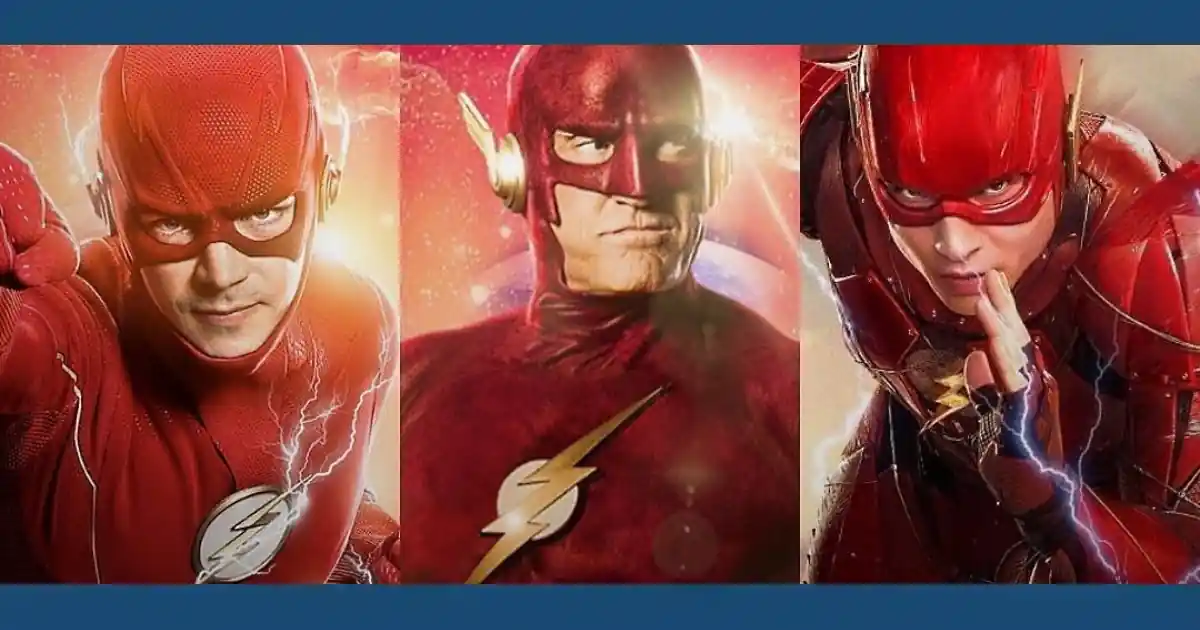  The Flash: Três versões live-action de Barry Allen surgem em arte