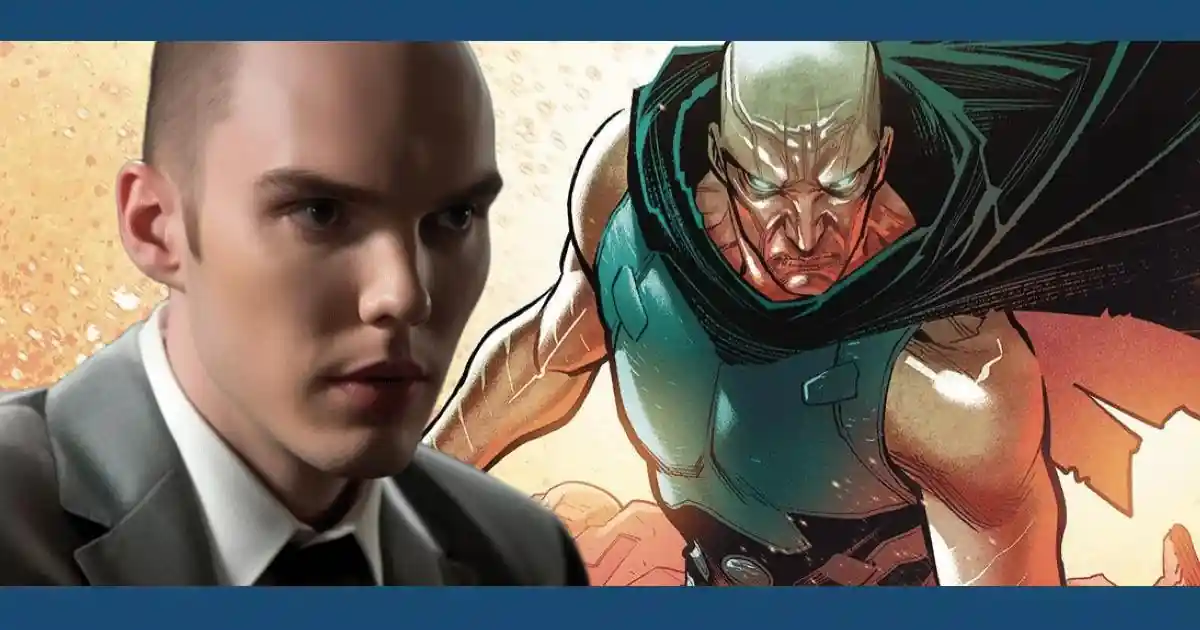  Nicholas Hoult usa a armadura de Lex Luthor em arte de Superman: Legacy