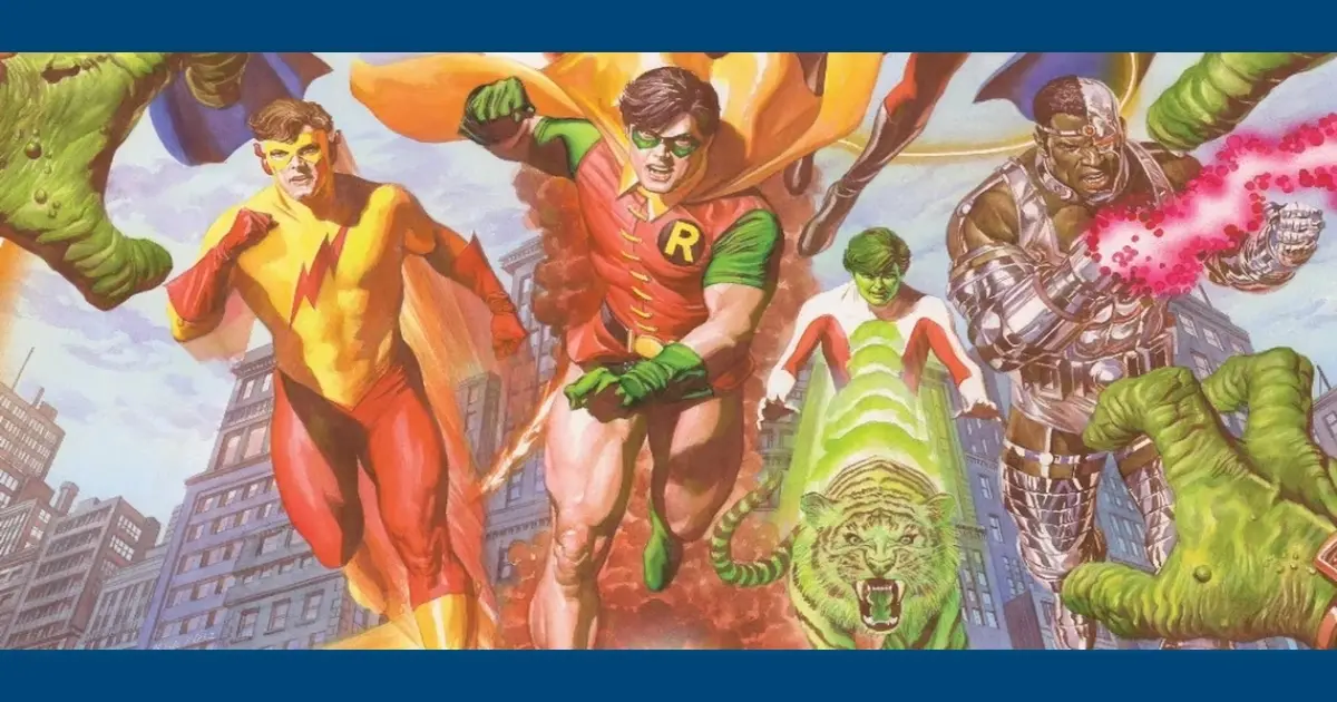 Alex Ross recria a capa mais famosa dos Jovens Titãs na DC Comics