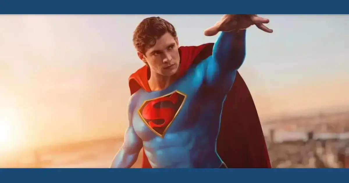  Pôster incrível de Superman: Legacy traz David Corenswet homenageando Christopher Reeve
