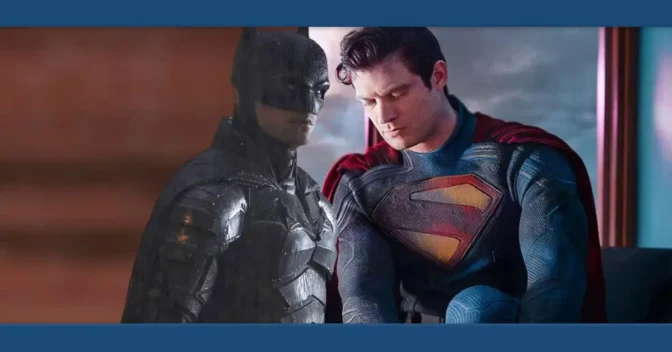 Batman de Robert Pattinson encontra o novo Superman em imagem incrível