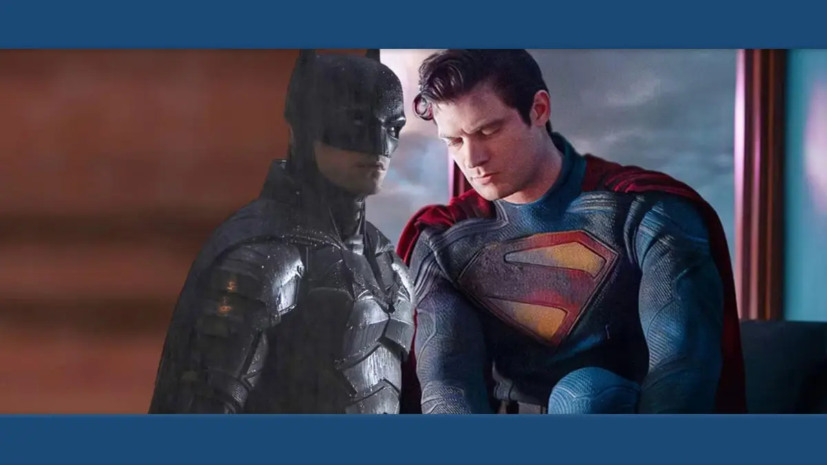 Batman de Robert Pattinson encontra o novo Superman em imagem incrível