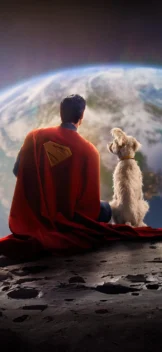 nova versão da imagem do superman com o krypto