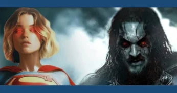 Supergirl e Lobo se encaram em imagem épica