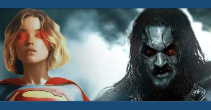  Supergirl e Lobo se encaram em imagem épica