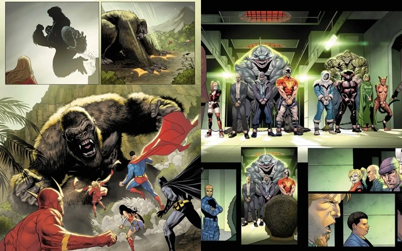 HQ de Liga da Justiça vs Godzilla vs Kong 2