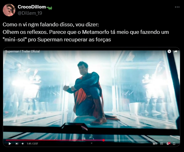 Detalhe do trailer de Superman