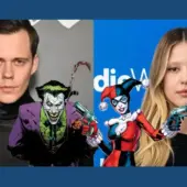 Bill Skarsgard e Mia Goth surgem como Coringa e Arlequina do DCU em imagens