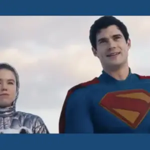Supergirl - Kara chega à terra em 1º cena divulgada do filme e Superman a recepciona