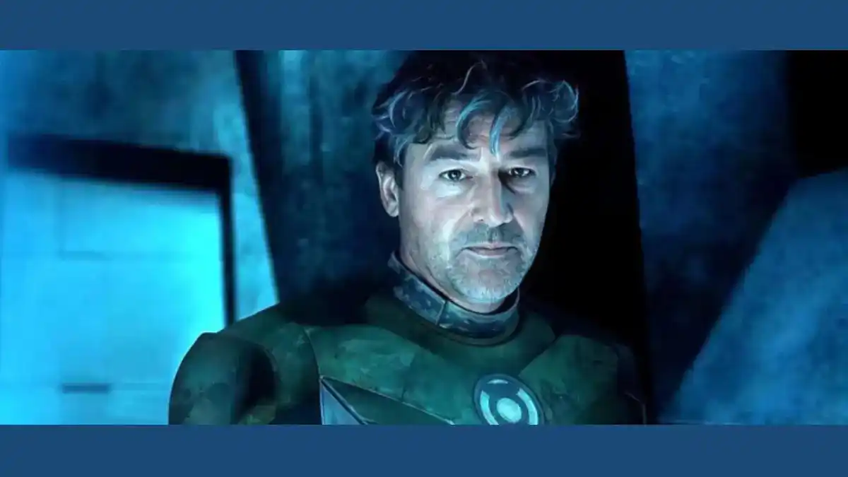 Lanternas Veja imagens oficiais de Hal Jordan com seu traje de Lanterna Verde